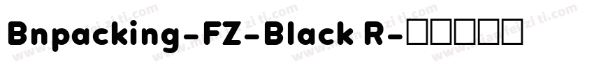 Bnpacking-FZ-Black R字体转换